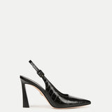 Veronica Beard - Callie Croc-Embossed Slingback Pump