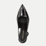 Veronica Beard - Callie Croc-Embossed Slingback Pump