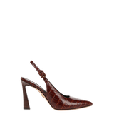Veronica Beard - Callie Croc-Embossed Slingback Pump