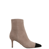 Veronica Beard - Lisa Cap-Toe Mid-Heel Bootie
