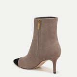 Veronica Beard - Lisa Cap-Toe Mid-Heel Bootie