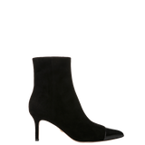 Veronica Beard - Lisa Cap-Toe Mid-Heel Bootie