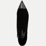 Veronica Beard - Lisa Cap-Toe Mid-Heel Bootie