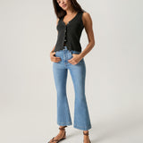 Veronica Beard - Hoorne Button-Down Tank Top