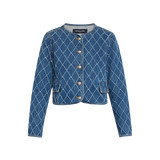 Veronica Beard - Nolita Diamond-Printed Denim Jacket