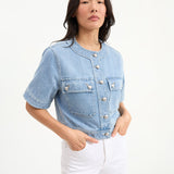 Veronica Beard - Elias Denim Short Sleeve Jacket