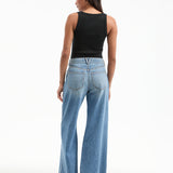 Veronica Beard - Kasey Mid Rise Wide-Leg Jean