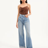Veronica Beard - Taylor Cuffed Wide-Leg Jean