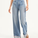 Veronica Beard - Taylor Cuffed Wide-Leg Jean