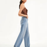 Veronica Beard - Taylor Cuffed Wide-Leg Jean