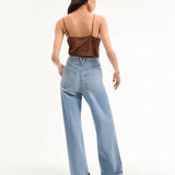 Veronica Beard - Taylor Cuffed Wide-Leg Jean