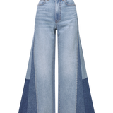 Veronica Beard - Vicki Patchwork Wide-Leg Jean