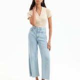 Veronica Beard - Dekalb Ribbed Henley T-Shirt