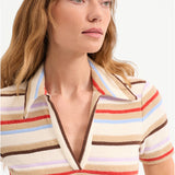 Veronica Beard - Bailey Striped Polo Minidress