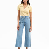 Veronica Beard - Taylor Scalloped Cropped Wide-Leg Jean