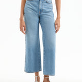 Veronica Beard - Taylor Scalloped Cropped Wide-Leg Jean