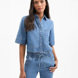 Veronica Beard - Spruce Denim Button-Down Shirt