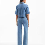 Veronica Beard - Spruce Denim Button-Down Shirt