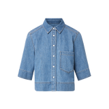 Veronica Beard - Spruce Denim Button-Down Shirt
