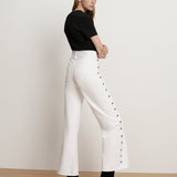 Veronica Beard - Taylor Studded Wide-Leg Jean