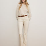 Veronica Beard - Nelia Cashmere Pullover | Button Accent