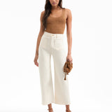 Veronica Beard - Grant Cropped Wide-Leg Jean