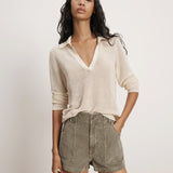 Veronica Beard - Issa Knit Long-Sleeve Polo
