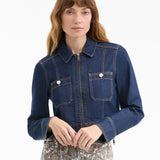 Veronica Beard - Patty Cropped Denim Jacket