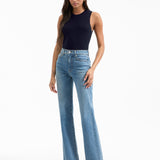 Veronica Beard - Crosbie Slim Wide-Leg Jean