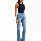 Veronica Beard - Crosbie Slim Wide-Leg Jean