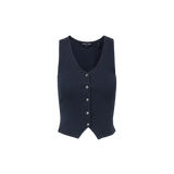 Veronica Beard - Hoorne Button-Down Tank Top