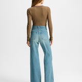 Veronica Beard - Taylor Wide-Leg Chaps Jean