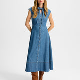 Veronica Beard - Honora Denim Midi Shirtdress