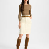 Veronica Beard - Rian Denim Midi Skirt