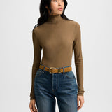 Veronica Beard - Wyeth Ribbed Turtleneck Top