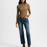 Veronica Beard - Wyeth Ribbed Turtleneck Top