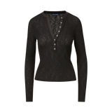Veronica Beard - Drexler Ribbed Henley Top