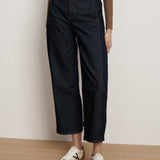Veronica Beard - Ryder Adjustable Button Hem Barrel Jean