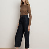 Veronica Beard - Ryder Adjustable Button Hem Barrel Jean