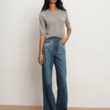 Veronica Beard - Kasey Crystal Wide-Leg Jean