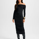 Veronica Beard - Tinette Off-The-Shoulder Midi Dress