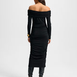 Veronica Beard - Tinette Off-The-Shoulder Midi Dress