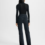Veronica Beard - Crosbie Embroidered Slim Wide-Leg Jean