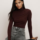 Veronica Beard - Mylie Mock-Neck Top