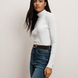 Veronica Beard - Nate Mock-Neck Top