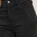 Veronica Beard - Crosbie Rhinestone Slim Wide-Leg Jean