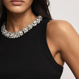 Veronica Beard - Jordyn Embellished-Collar Midi Dress