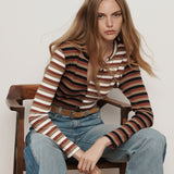 Veronica Beard - Dilia Striped Button-Down T-Shirt