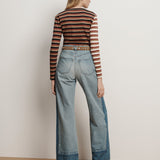 Veronica Beard - Dilia Striped Button-Down T-Shirt