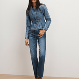 Veronica Beard - Zahara Peplum Denim Jacket